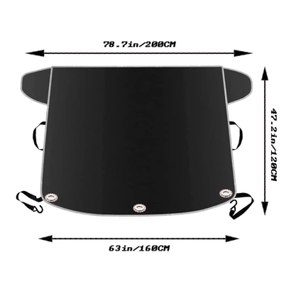 Car snow shield Glass Snow Cover Outdoor Reflective - vinyl-reflective-edging-magnet