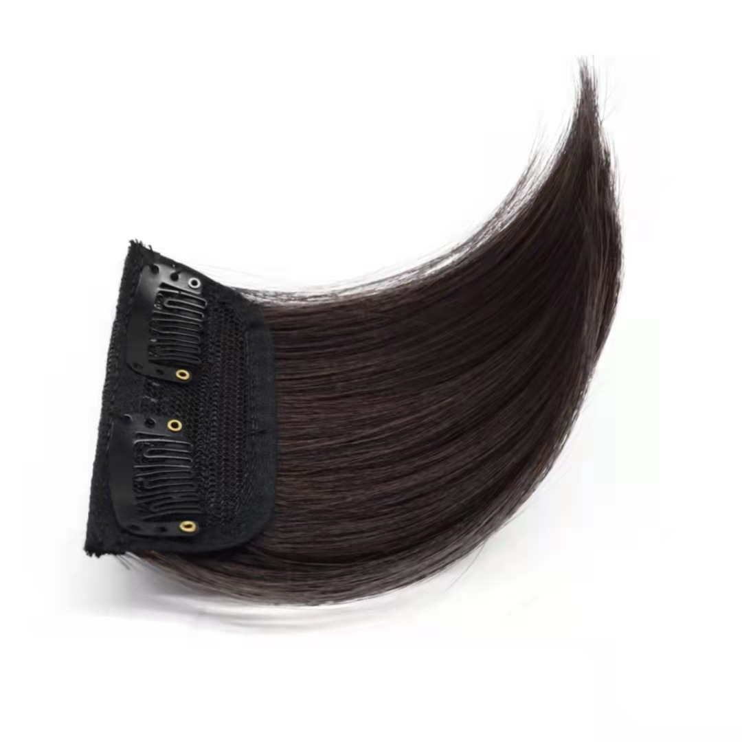 Peluca de pelo almohadilla de pelo esponjoso cabeza almohadilla de la almohadilla en ambos lados de la almohadilla del pelo en la parte posterior de la almohadilla del pelo cuchara cerebro