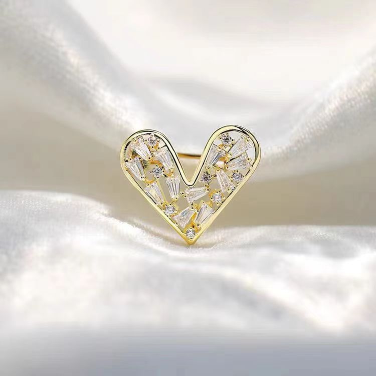 Romantic Heart Shape Alloy Rhinestone Unisex Corsage display picture 2
