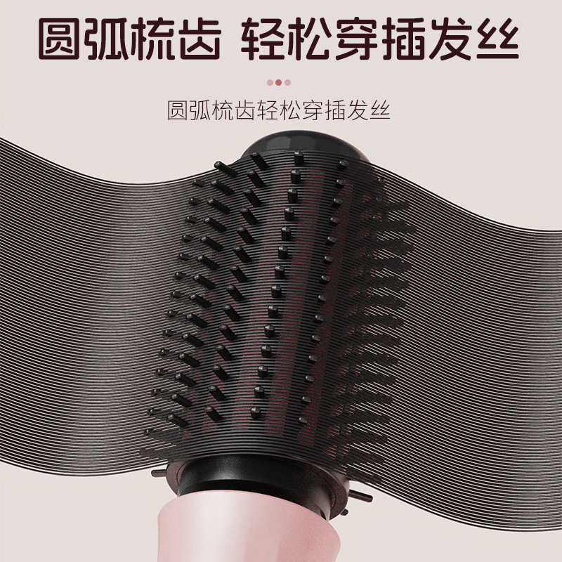 跨境 新品卷发棒电热梳 高颅顶蓬松美发梳卷直两用烫发器卷发梳|undefined