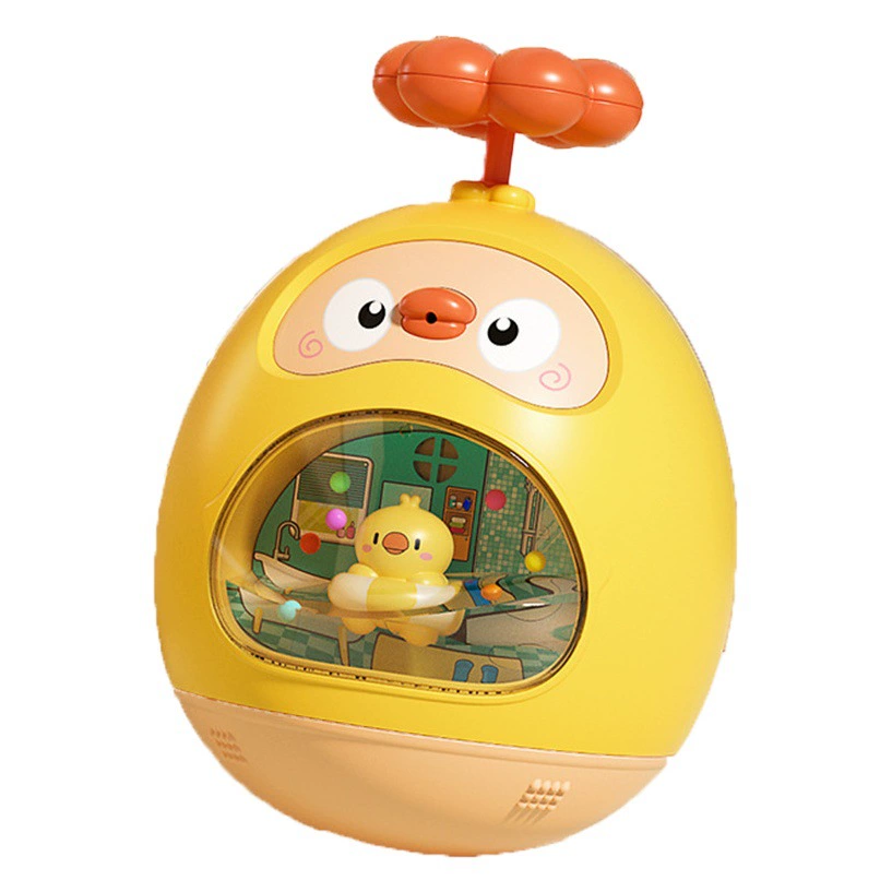 Игрушка-качалка «Желтая уточка» для детей 1-3 лет, для игр в воде, двойного назначения: для купания и игр, оптом и в розницу, развивающая.