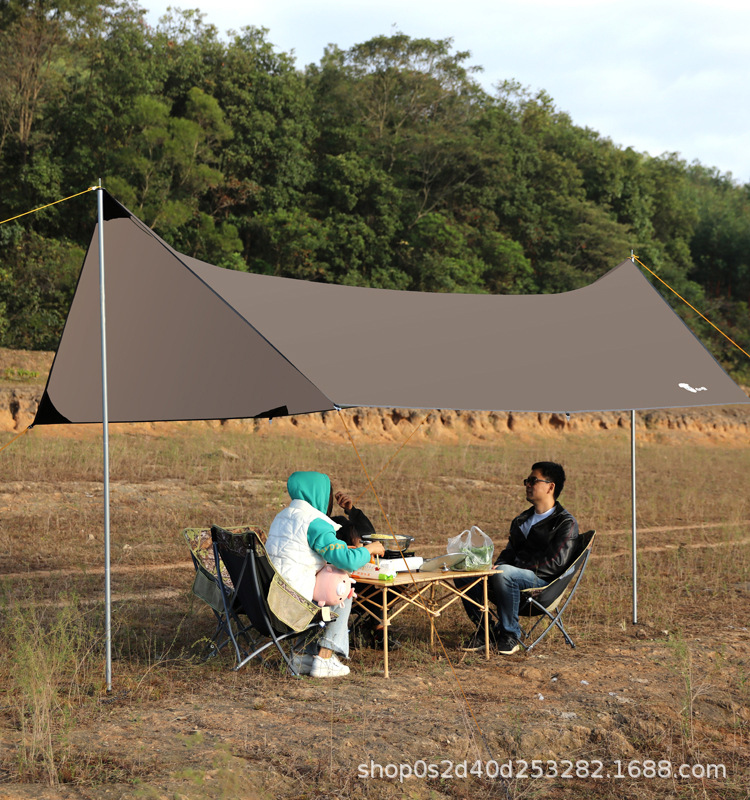 Canopy Outdoor Camping Tent Sun Shelter Ultralight Camping Picnic Rainproof Sunproof Pergola Portable Beach Canopy