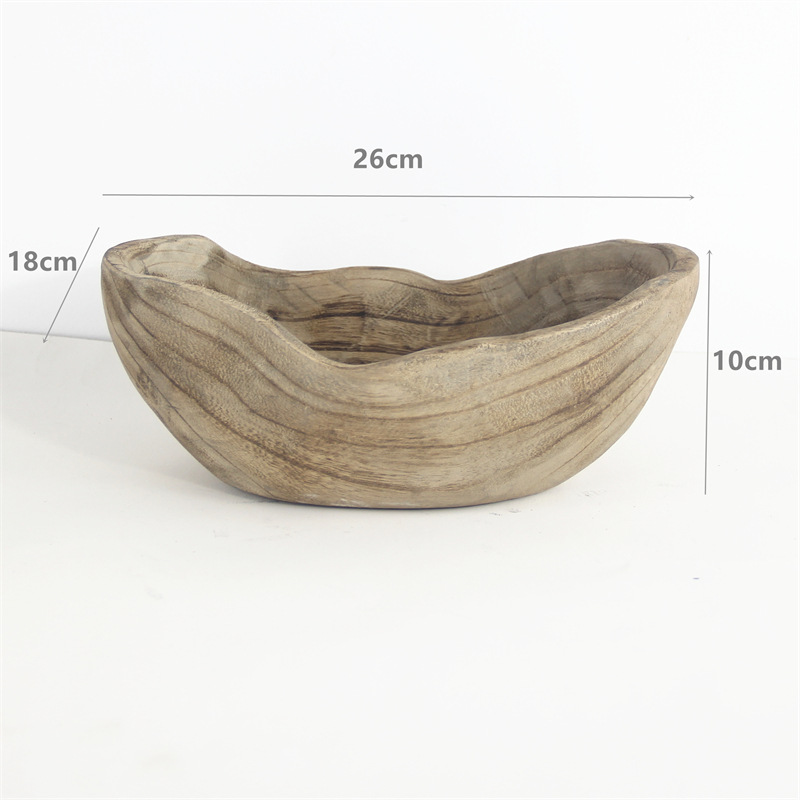 Ventas de la fábrica bandeja de madera hecha a mano decoración plato merienda plato de fruta B & B decoración de escritorio del hogar adornos