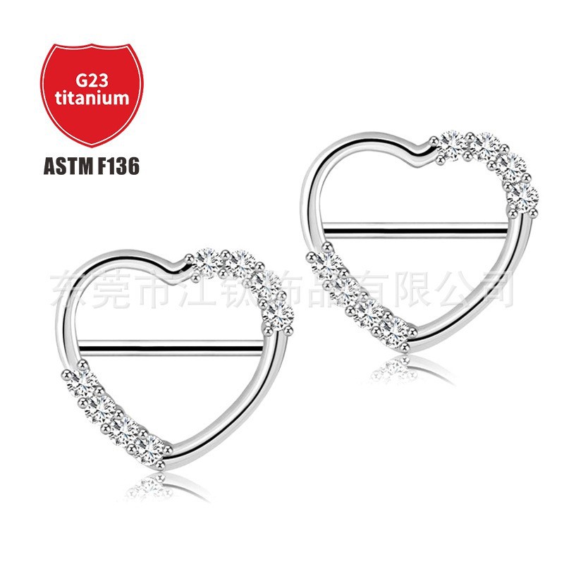 Pointed titanium steel lip stud product view