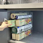 保鲜膜收纳厨房置物架保温杯整理架子放柜子杂物塑料收纳盒