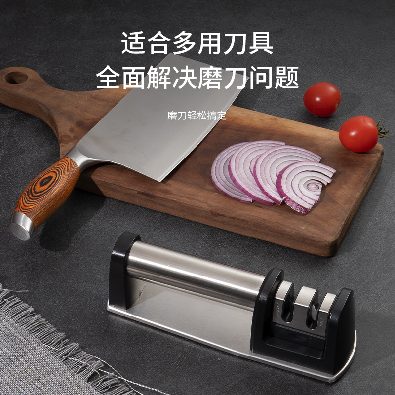 家庭用高速ナイフ研削器多機能ナイフ工具は二段包丁研削刀神器砥石卸売りを持っている|undefined