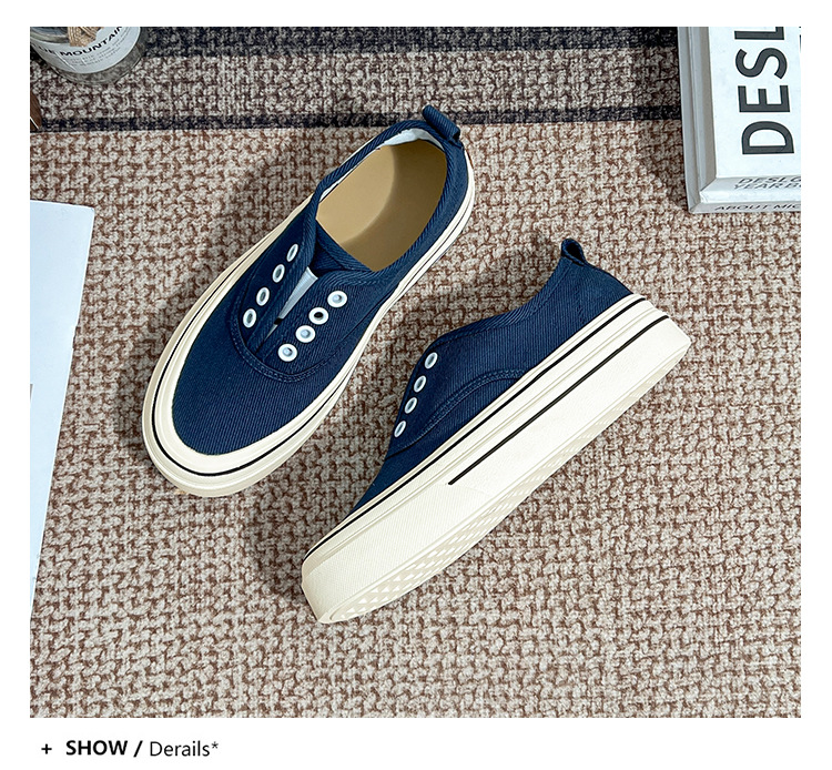 Women’s Retro Casual Flat Shoes Thick-soled Versatile College Style_voghion.com