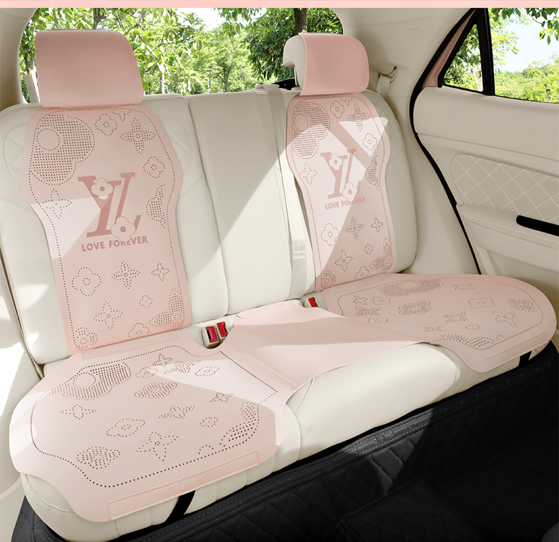 26 Types of Car-Specific Three-Piece Set of All-Season Suede Non-Slip Breathable Seat Covers for Driver, Passenger, and Rear Seats