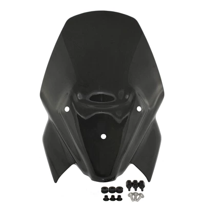 Suitable for Bmw F900R 2020-2026 Modified Motorcycle Height-Increasing Front Windshield Windscreen (Motorcycle front windshield) - smoky-black