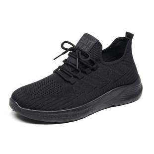Spring and Autumn Old North Cloth Shoes Soft Sole Non-Slip Lightweight Men's Fly Knitted Breathable Shoes Versatile Sports and Casual Shoes