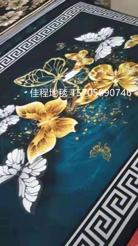 Ins European Style Living Room Printed Carpet Printed Large Carpet Bedside Blanket Coffee Table Blanket Home Large Carpet 160*180cm