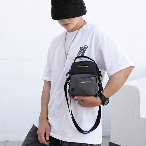 New Mini Men's Backpack Casual Crossbody Bag Fashion Korean Version Men's Single Shoulder Bag Multifunctional Men's Backpack
