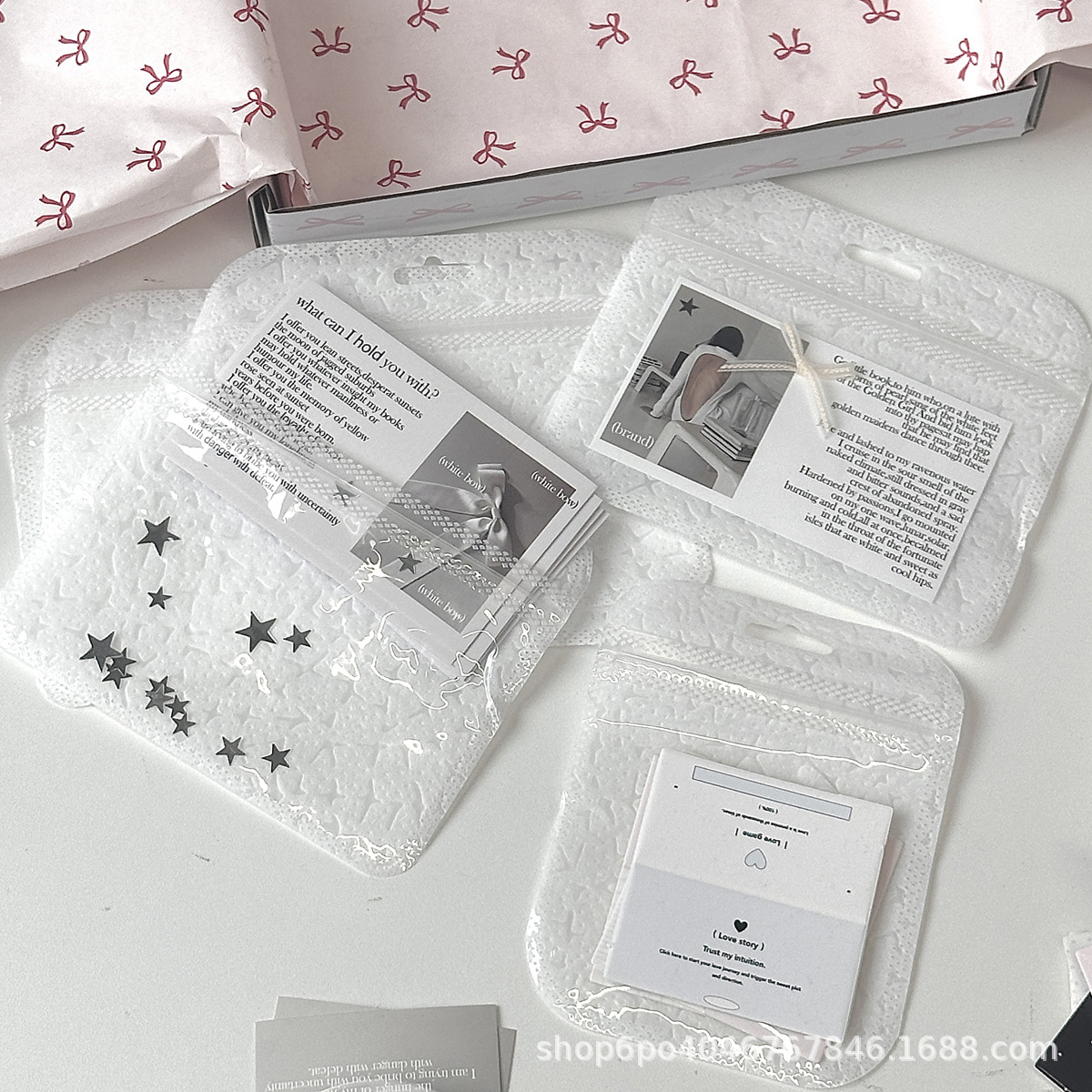 Ins style simple high-grade texture self-sealing bag small card card good things packaging bag lady packaging blogger same