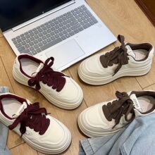 2025秋季新款1699女鞋厚底小白鞋百搭新款时尚小个子运动休闲鞋