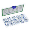 150pcs 6mm RM065 Blue and White Intrandable resistance box package 15 specifications 10 100R-1M each