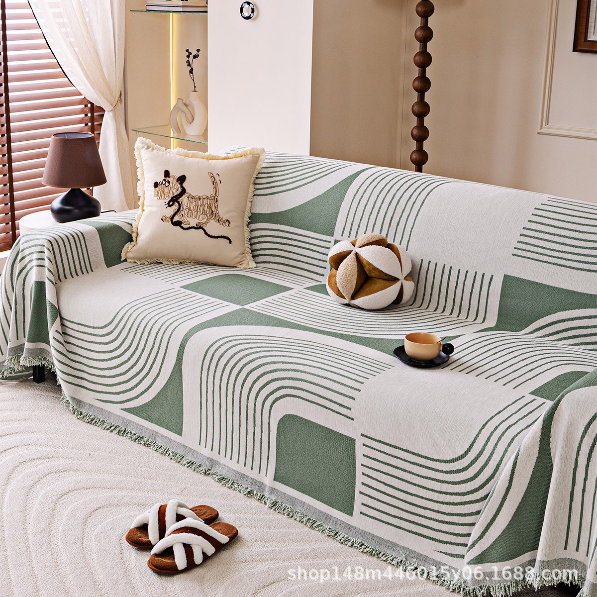 Funda de sofá universal para todas las estaciones, tela suave de alta calidad, diseño elegante transfronterizo