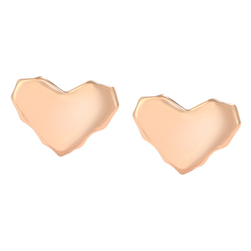 Pendientes de Aleación con Forma de Corazón Lisos y Sencillos de Xuping Jewelry, Pendientes de Moda de Alta Gama para Mujer, Venta al por Mayor