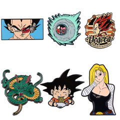 悟空動漫神龍胸章徽章服裝背包飾品合金配飾別針滴油胸針跨境熱銷