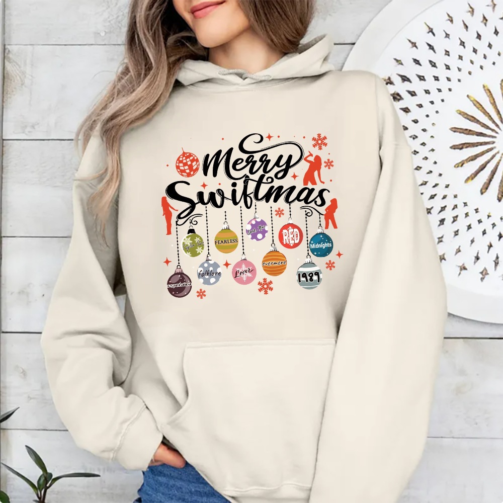 Merry Swiftmas Christmas Hoodie Holiday Season New Year's