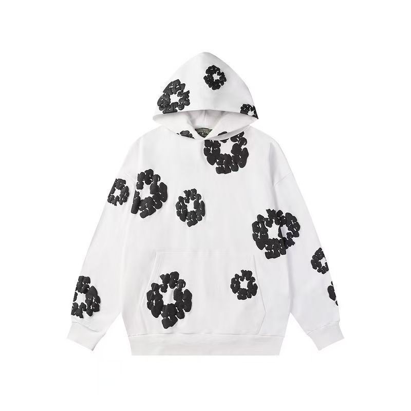 Denim Tears Cotton Wreath Sweater Puff Print White