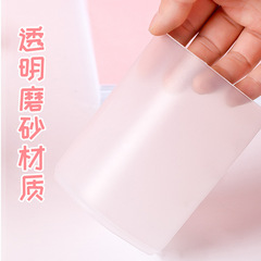 Desktop transparent round pen holder wholesale plastic storage stationery box multi-kinetic pen holder student pen holder storage box