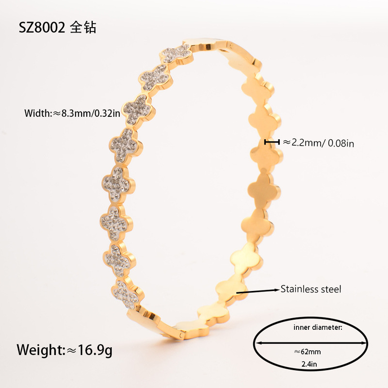 欧美潮流字母H宽窄版手镯子不锈钢镀18K金gold bangles wholesale|undefined