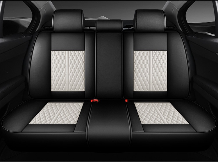 New Nappa Leather Fixed Lumbar Support Three-Dimensional Car Seat Cover, Universal for All Seasons, Car Seat Cushion Exclusively Available on Amazon