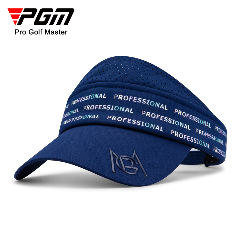 Mũ golf nữ không đỉnh PGM chống nắng, thoáng khí, hút ẩm, vành dài 7.3 cm — MZ046-[Trắng] nữ mũ không mui thoáng khí, MZ046-[màu xanh nước biển] nữ mũ không mui thoáng khí