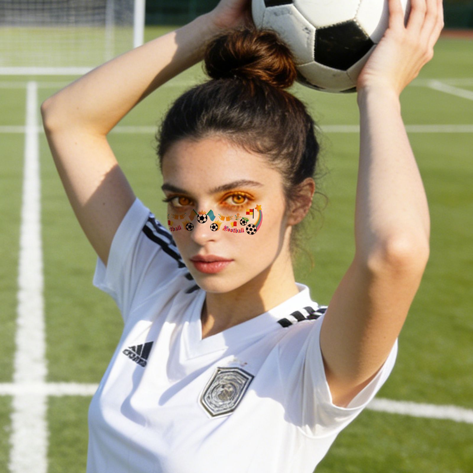 Tatuajes Temporales Faciales de Fútbol para la Copa Mundial de Papel de Transferencia de Agua Impermeables