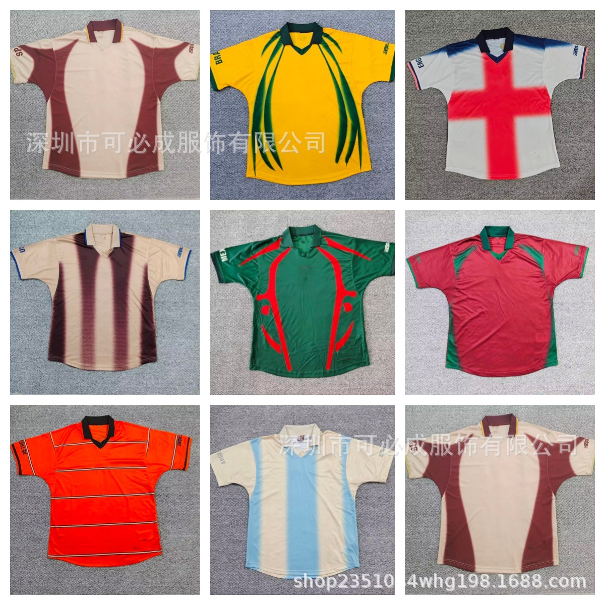 Cross-border wholesale of 2627 polo shirts and national team football jerseys: Argentina, Netherlands, and Mexico co-branded jerseys
