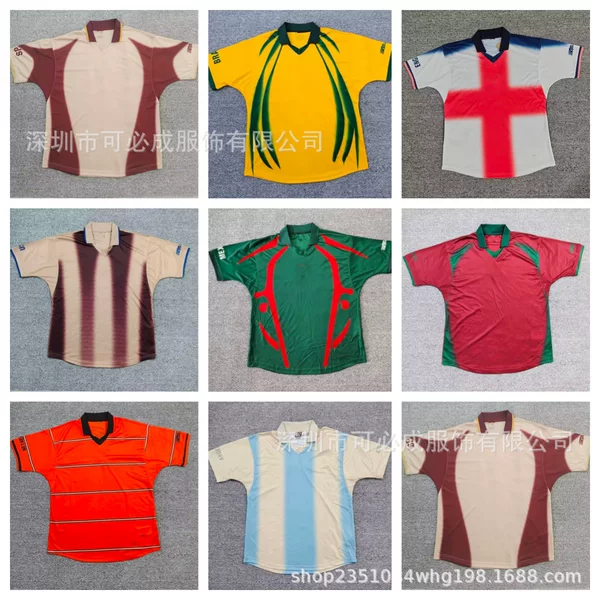 Cross-border wholesale of 2627 polo shirts and national team football jerseys: Argentina, Netherlands, and Mexico co-branded jerseys