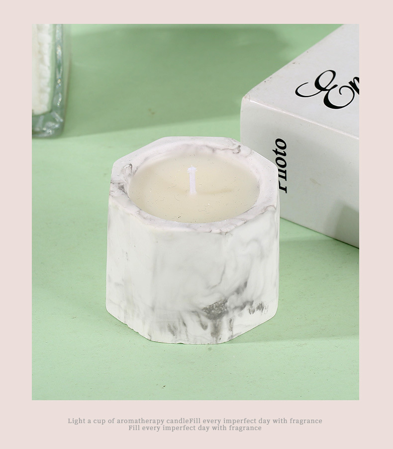 网红爆款水墨石膏杯蜡烛香薰创意礼物氛围卧室内家用持久精油香氛详情9