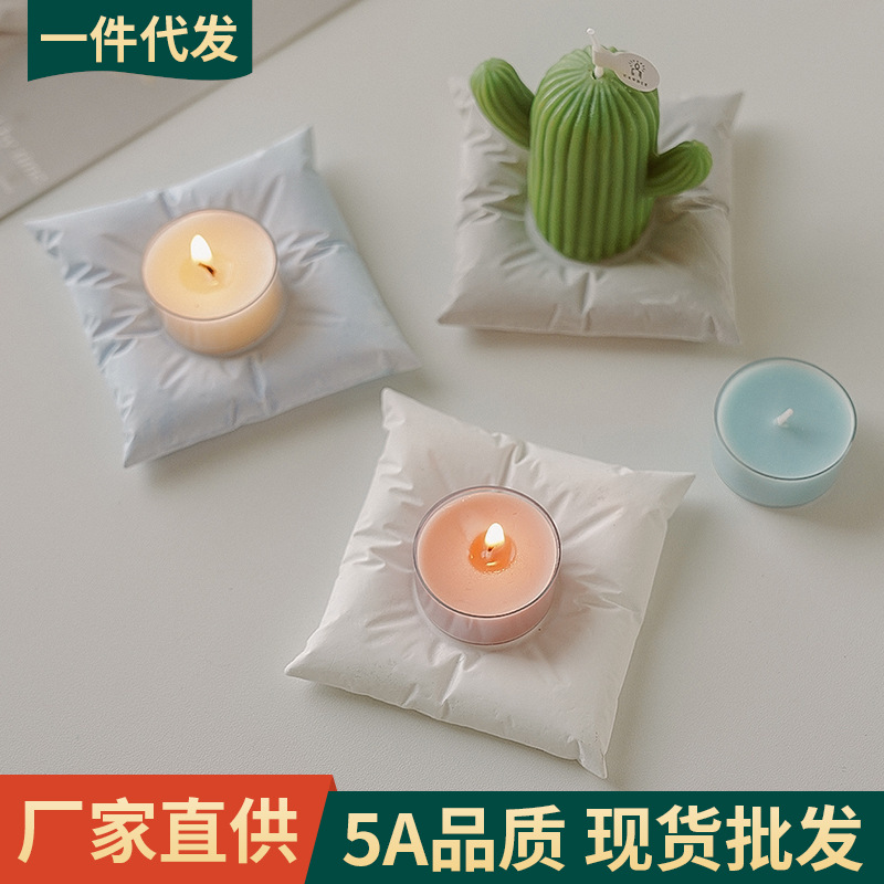 Bandeja de velas de aromaterapia, candelabro de yeso de viento, decoración, regalo de decoración, soporte inferior de base de vela de nicho de sentido avanzado