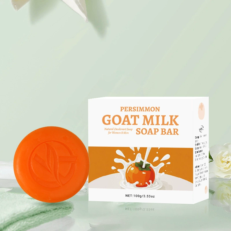 Трансграничная внешняя торговля PERSIMMON SOAP Мыло из хурмы для удаления запаха Мыло ручной работы Мыло для купания Мыло для очистки папайи