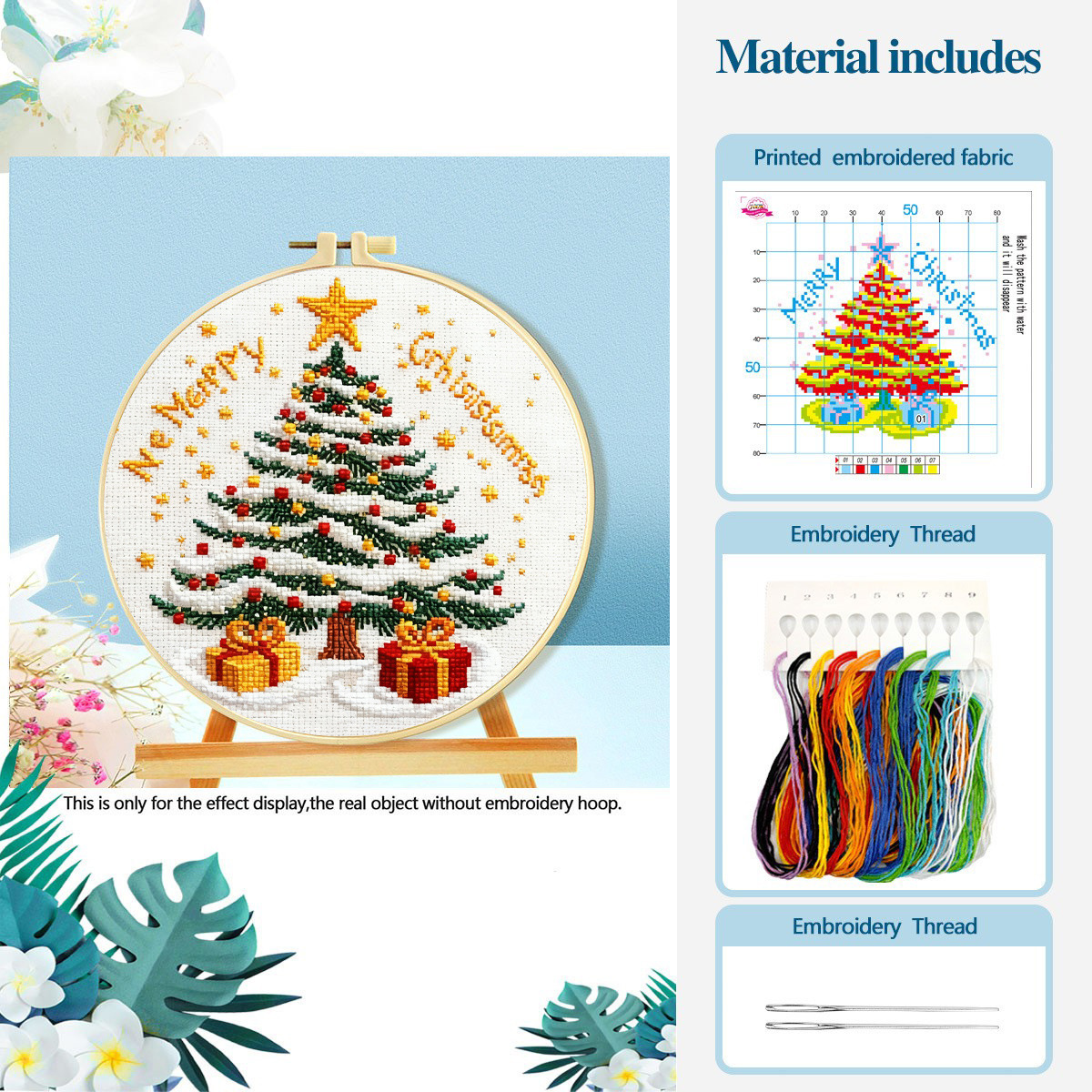 Comercio exterior Navidad de venta caliente colección de Navidad cuatro impresión de alta definición pinturas de bordado cruzado introducción image 9
