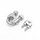 316 stainless steel wire rope Chuck Steel wire rolling head U-shaped Chuck ingot Chuck steel wire rope lock U-shaped rigging