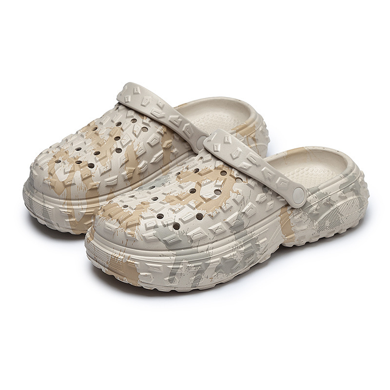 Zapatos de playa de verano, zapatillas de soleas suaves, neumáticos, zapatos antideslizantes, desgaste, zapatos de playa transpirables para hombres