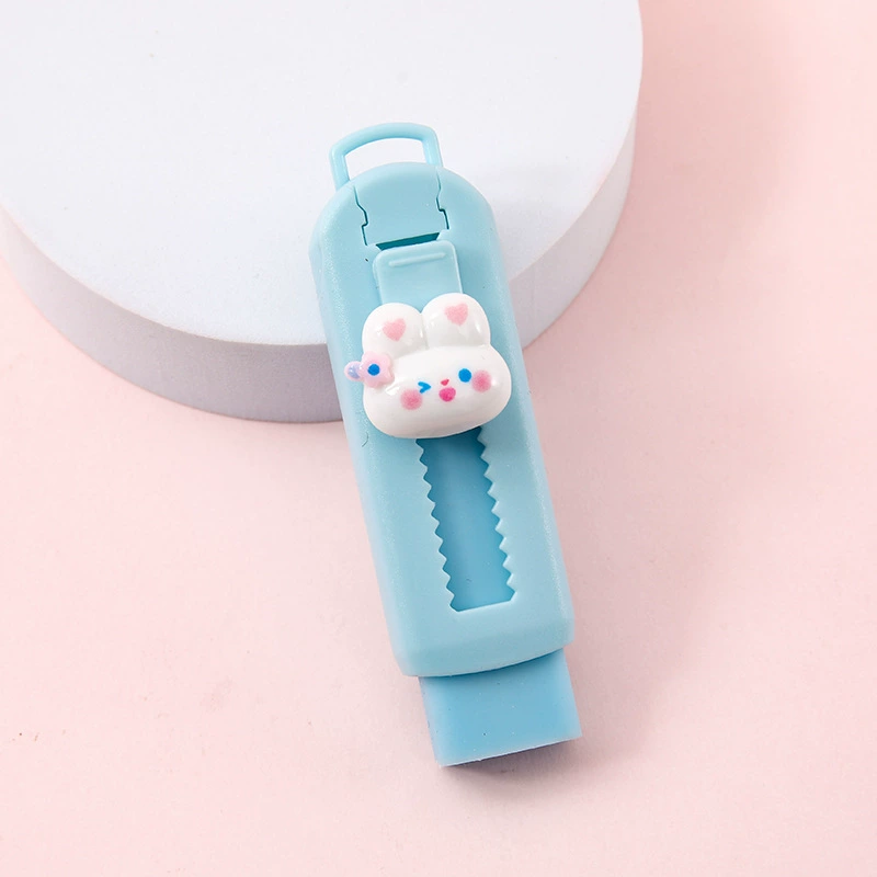 Cartoon Eraser Set — Multi-design Push‑Pull & Novelty Erasers, School Stationery Pack