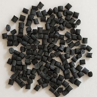 Fiber-added flame-retardant PA66 recycled materials, high temperature resistance and high impact injection molding grade black PA66 nylon recycled particles