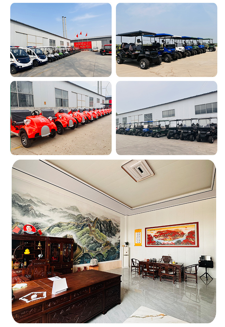 Electric Sightseeing Car 2 Seats Four Wheel Golf with Bucket Ball Car Scenic Spot Tourism Shuttle Hotel Reception Mobility Scooter