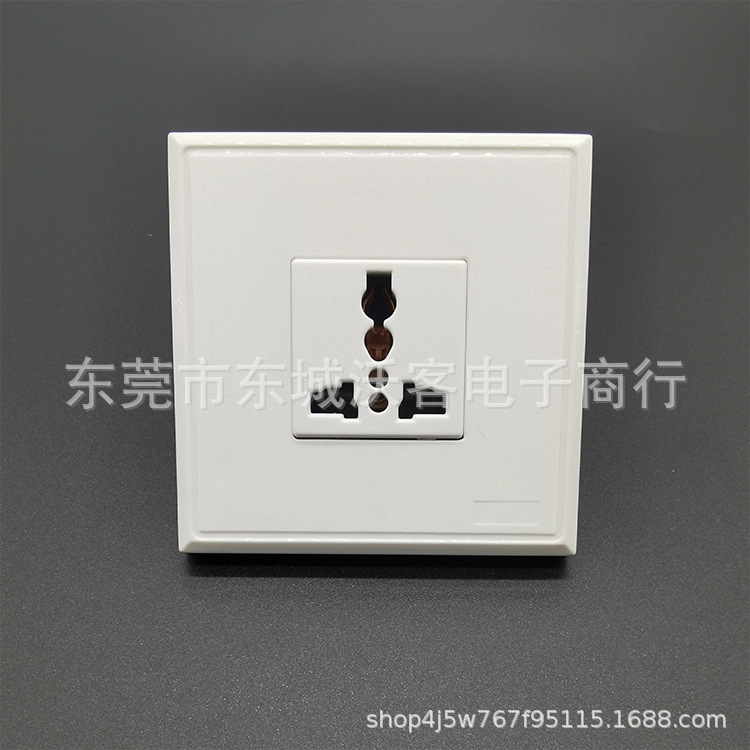 厂家直销86三孔墙壁插座  86*86 家用家装开关插座 工业医疗插座