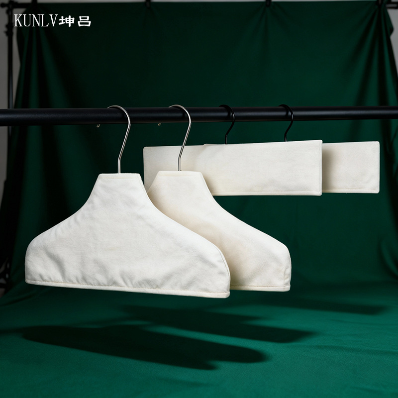 Clothing Store Hanger Cloth Cover Anti-Slip Outer Cover Korean Women's Clothing Store Cloth Cover Seamless Anti-Slip Shoulder Cotton and Linen Protective Cover