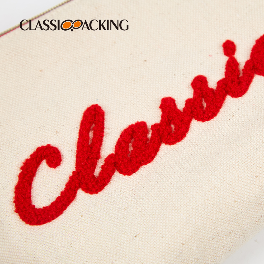 2024 nueva bolsa de lona impresa logotipo bordado de gran capacidad productos para el cuidado de la piel herramientas de belleza bolsa de almacenamiento portátil