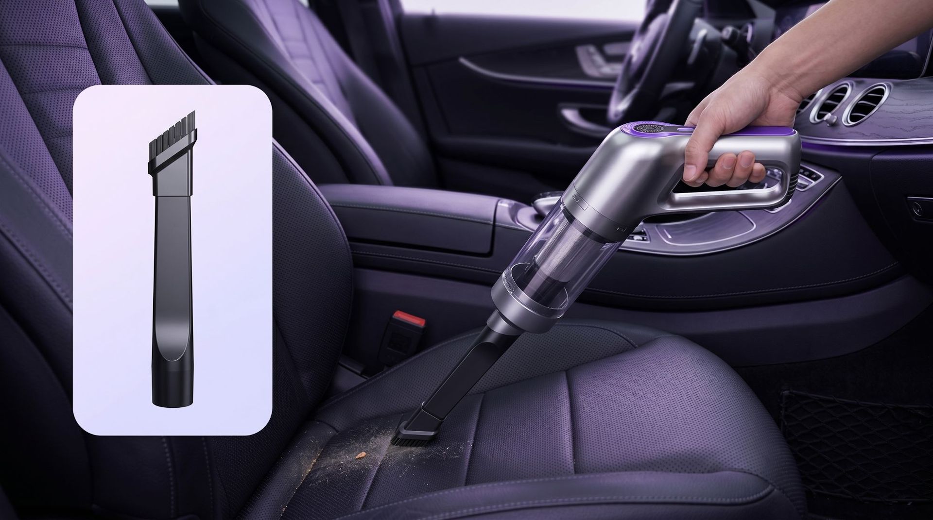 Cross-border wireless digital display vacuum cleaner, one-touch dust disposal, handheld vacuum cleaner, high-power suction, brushless car vacuum cleaner