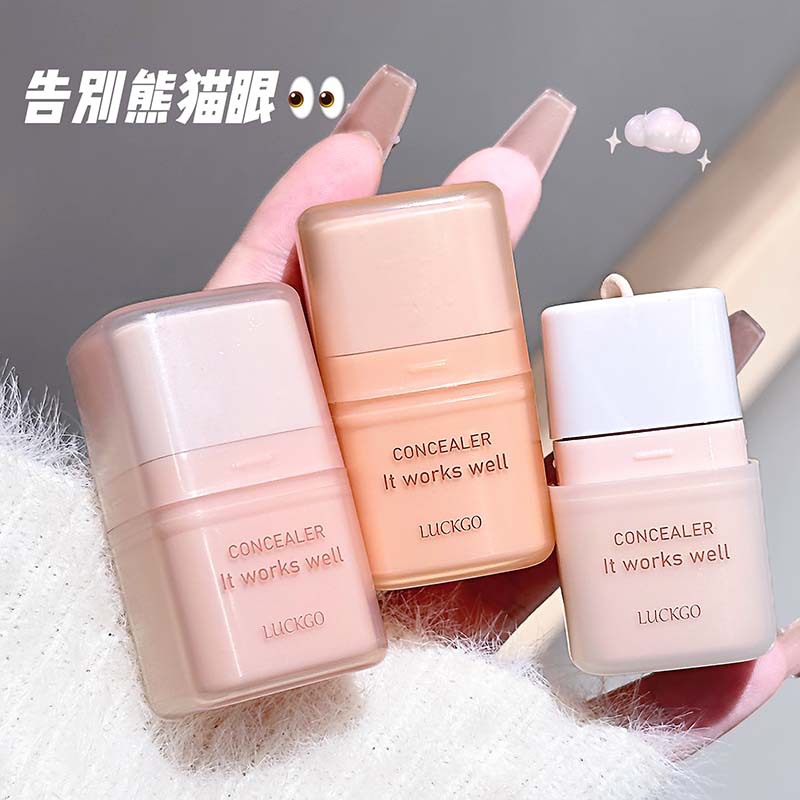LUCKGO Rotary Little Butter Brightening Concealer para proteger los ojos de las acnes y mejorar el maquillaje oscuro transfronterizo