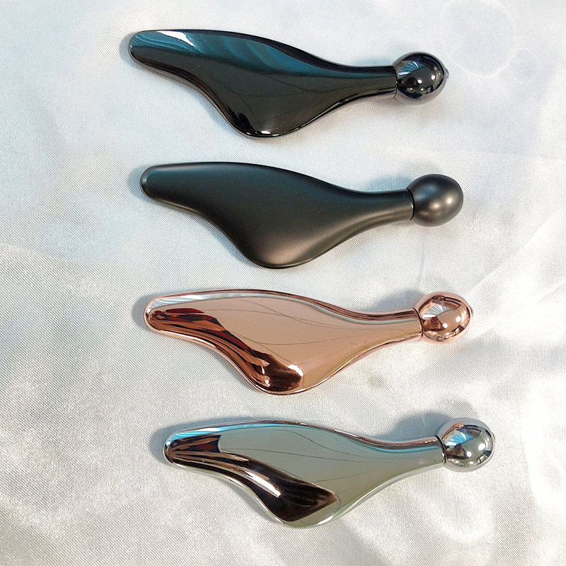 Rodillo metálico para masaje ocular, aplicador para crema facial y lifting de cara, regalo de belleza para el rostro