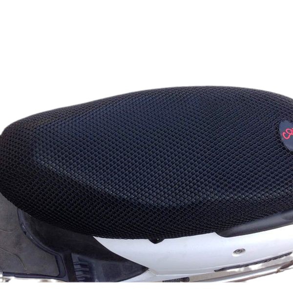 Cubierta de cojín de malla de panal de motocicleta coche eléctrico cojín universal cubierta neta batería coche protección solar cubierta de cojín de color sólido