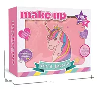Трансграничная Amazon Unicorn Детская Косметика Игрушка для макияжа Принцесса Помада Тени для век Сумка для хранения макияжа костюм