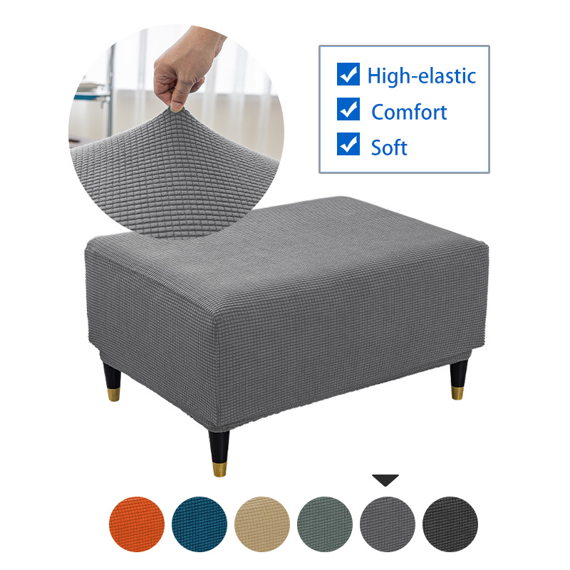 Funda de silla personalizada y funda de pedal para sofá de sala de estar transfronterizo, funda de pedal a cuadros europea y americana, funda de silla de pedal engrosada
