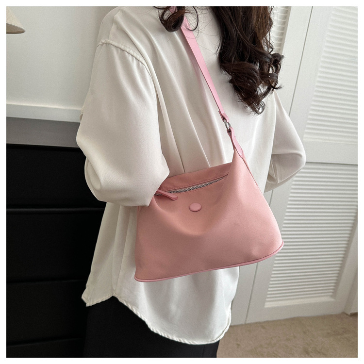 Borsa a tracolla da donna in tessuto oxford borsa versatile trendy_voghion.com